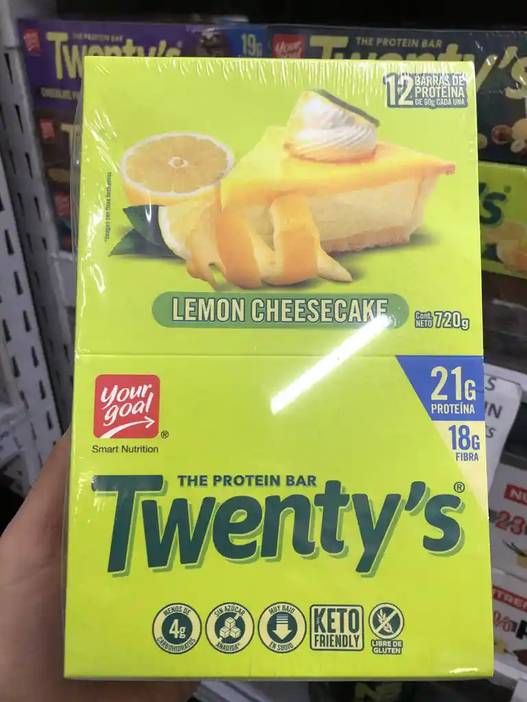 Caja Barra Twentys Your Goal Lemon Cheesecake 12 Unidades