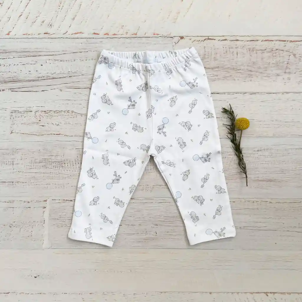 Pantalon Elefante Celeste Talla 9/12 Meses