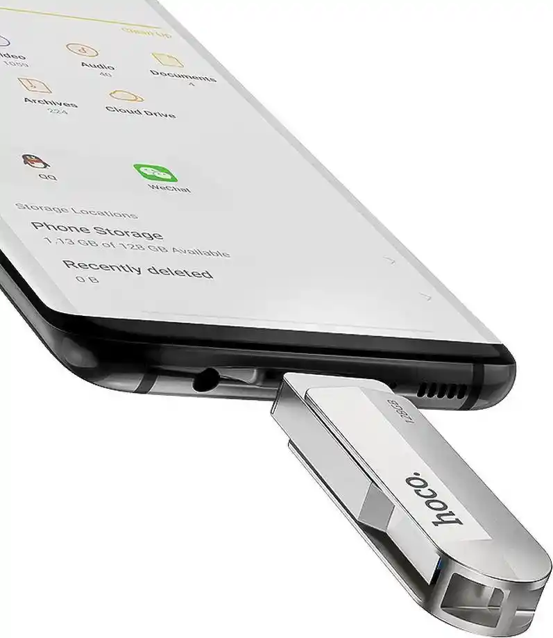 Pendrive Hoco Ud10 128gb Usb-c To Usb 3.0 Flash Drive