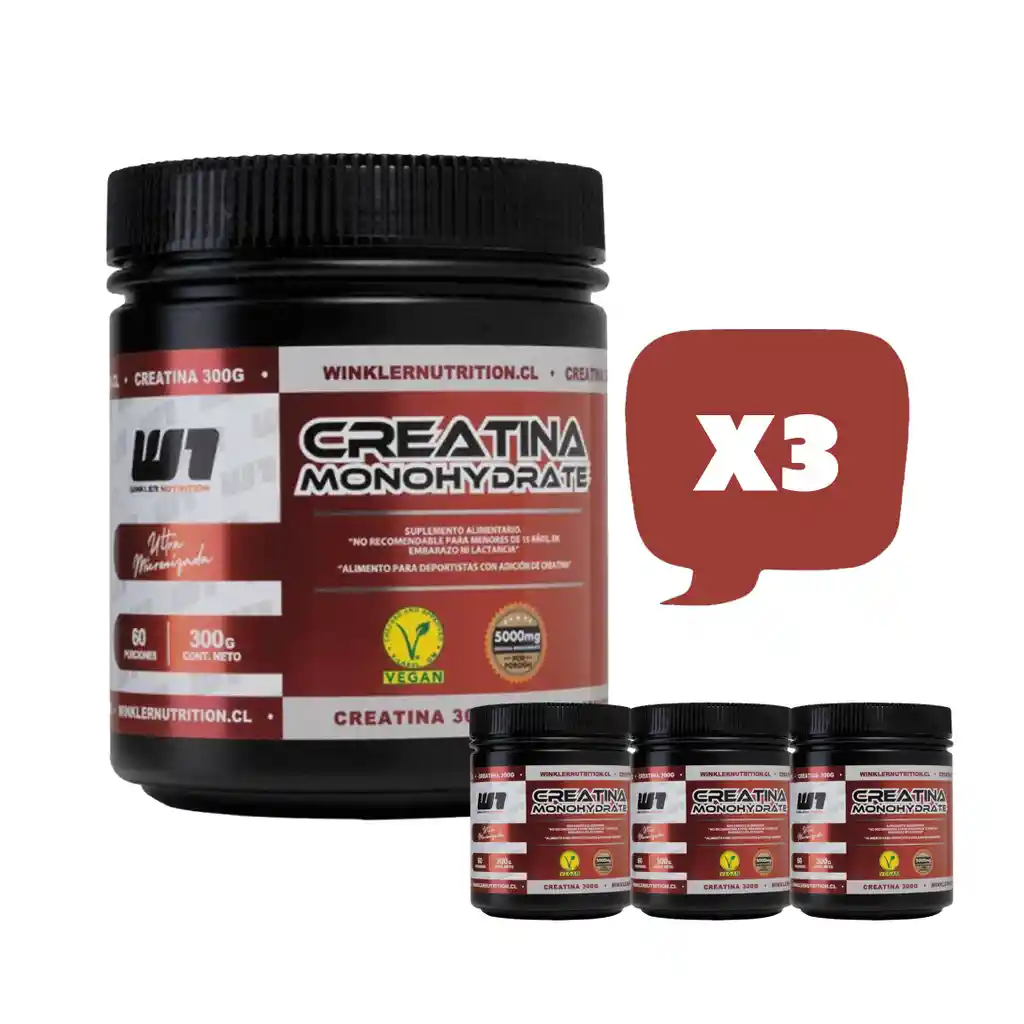 Creatina Monohidratada Winkler X3
