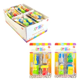 Chiche Goma Camiones 4 Unidades