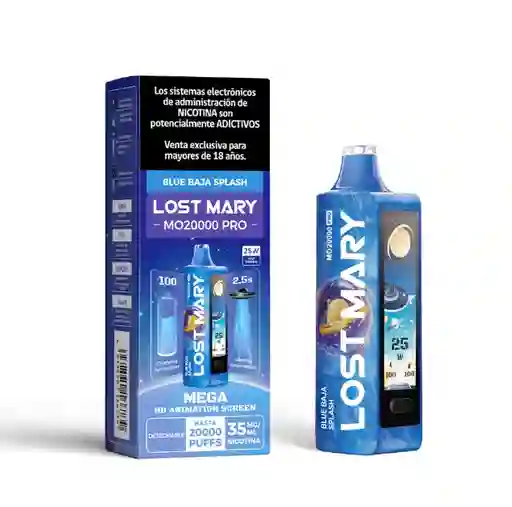 Vape Desechable Lost Mary 20.000 Puffs - Blue Baja Splash