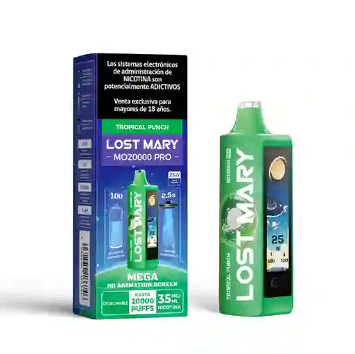 Vape Desechable Lost Mary 20.000 Puffs - Tropical Punch