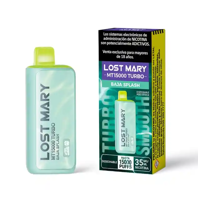 Vape Desechable Lost Mary 15.000 Puffs - Baja Splash