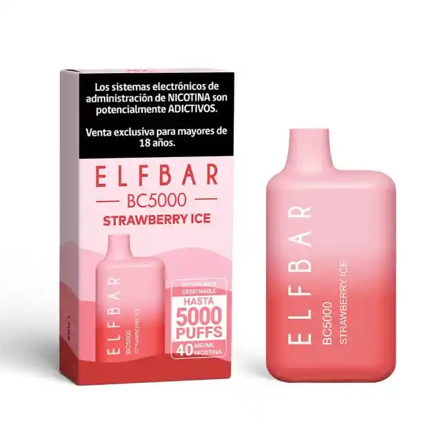 Vape Desechable Elfbar 5.000 Puffs - Strawberry Ice