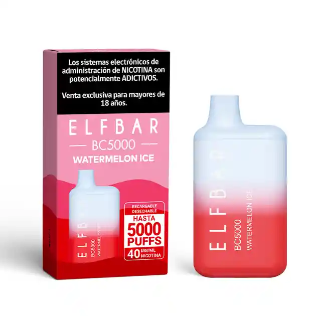Vape Desechable Elfbar 5.000 Puffs - Watermelon Ice