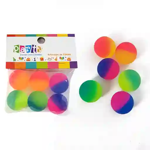 Chiche Pelota Saltarina Neon 6 Unidades