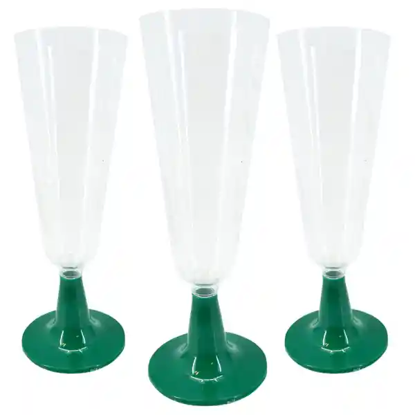 Copa P.color Flauta X 6 Verde