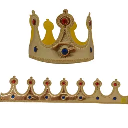 Corona Rey Tela 12 Cm Oro