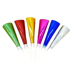 Corneta Holografica 16 Cm 6 Unidades