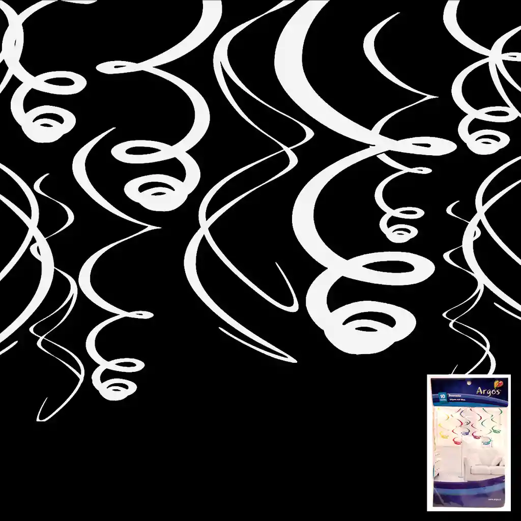 Colgantes Blanco 10 Unidades