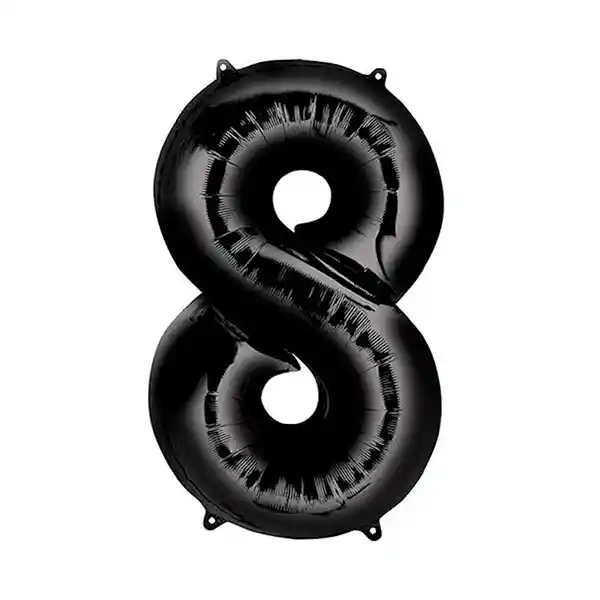 Globo Metalico 32 Negro N§8