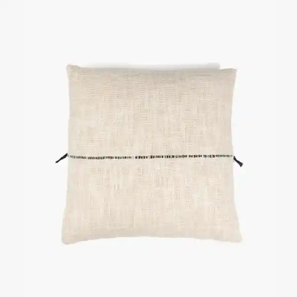 Cojín Línea Bordada Beige