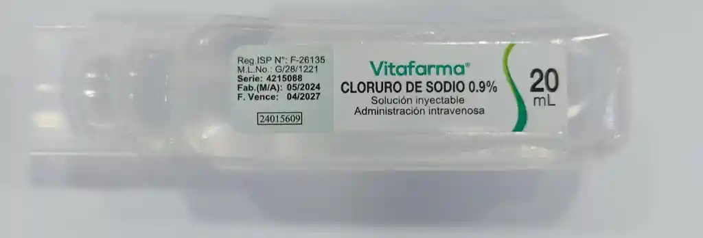 Cloruro De Sodio 0,9% X 20 Ml
