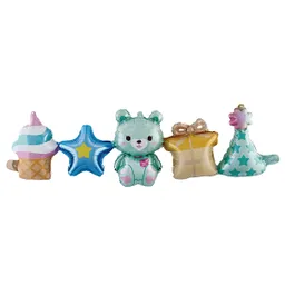 Globo Mylar Banner Osito Celeste