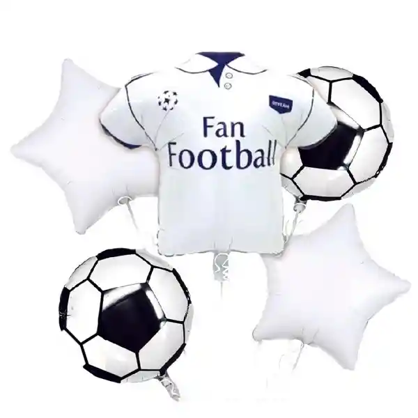 Globo Mylar X 5pzs. Camiseta Futbol