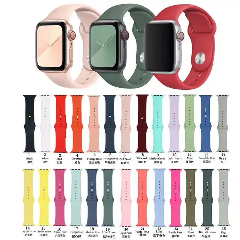Correa Silicona Para Smartwatch 38-40-41 Mm