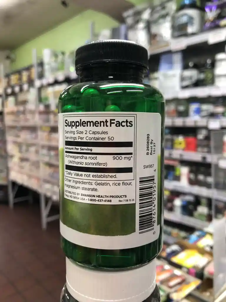 Ashwagandha 450mg 100 Caps Swanson