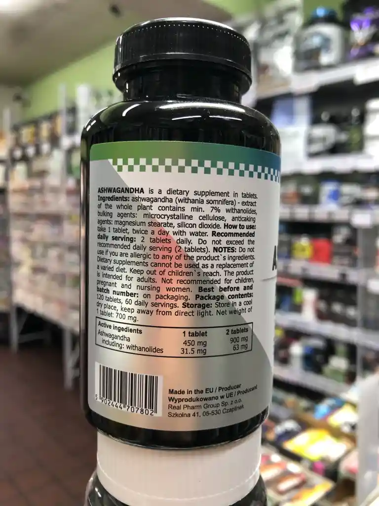 Ashwagandha 450mg 120 Tabs Proactive