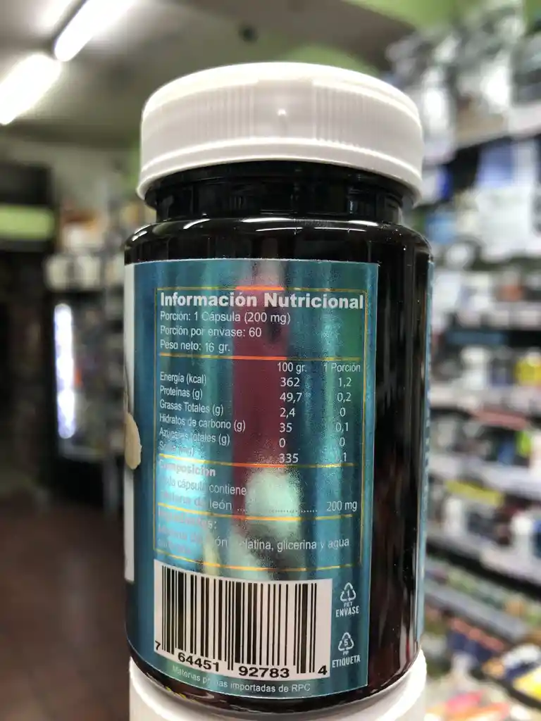 Melena De Leon 200mg 60 Caps Green Medical