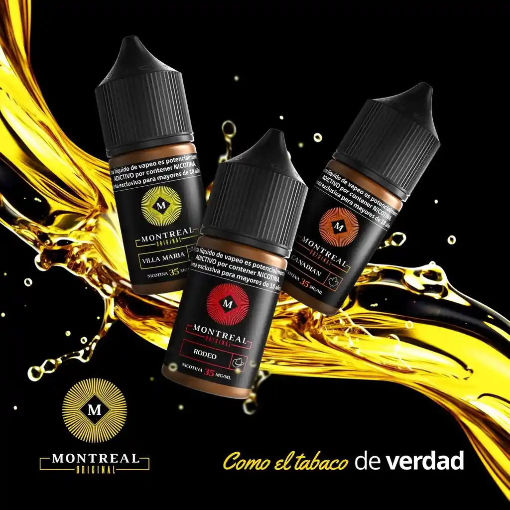 Liquido Vaper Montreal Original - Rodeo Salt 30ml - 35mg