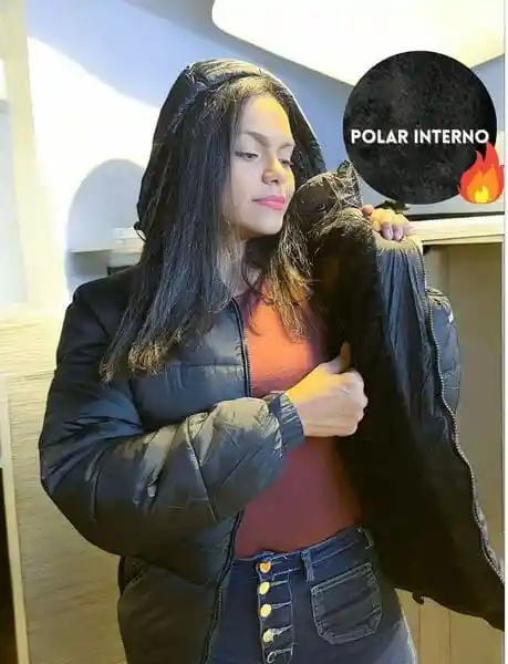 Chaqueta Impermeable Polar Interno - Talla L