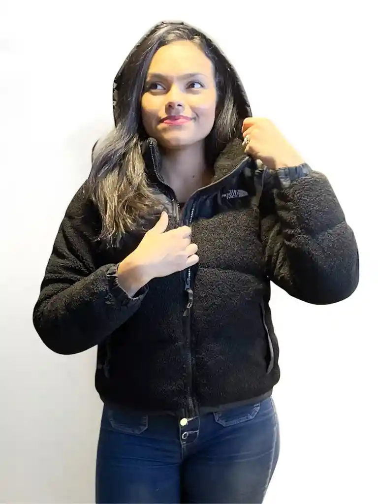 Chaqueta Teddy North Negra -talla L