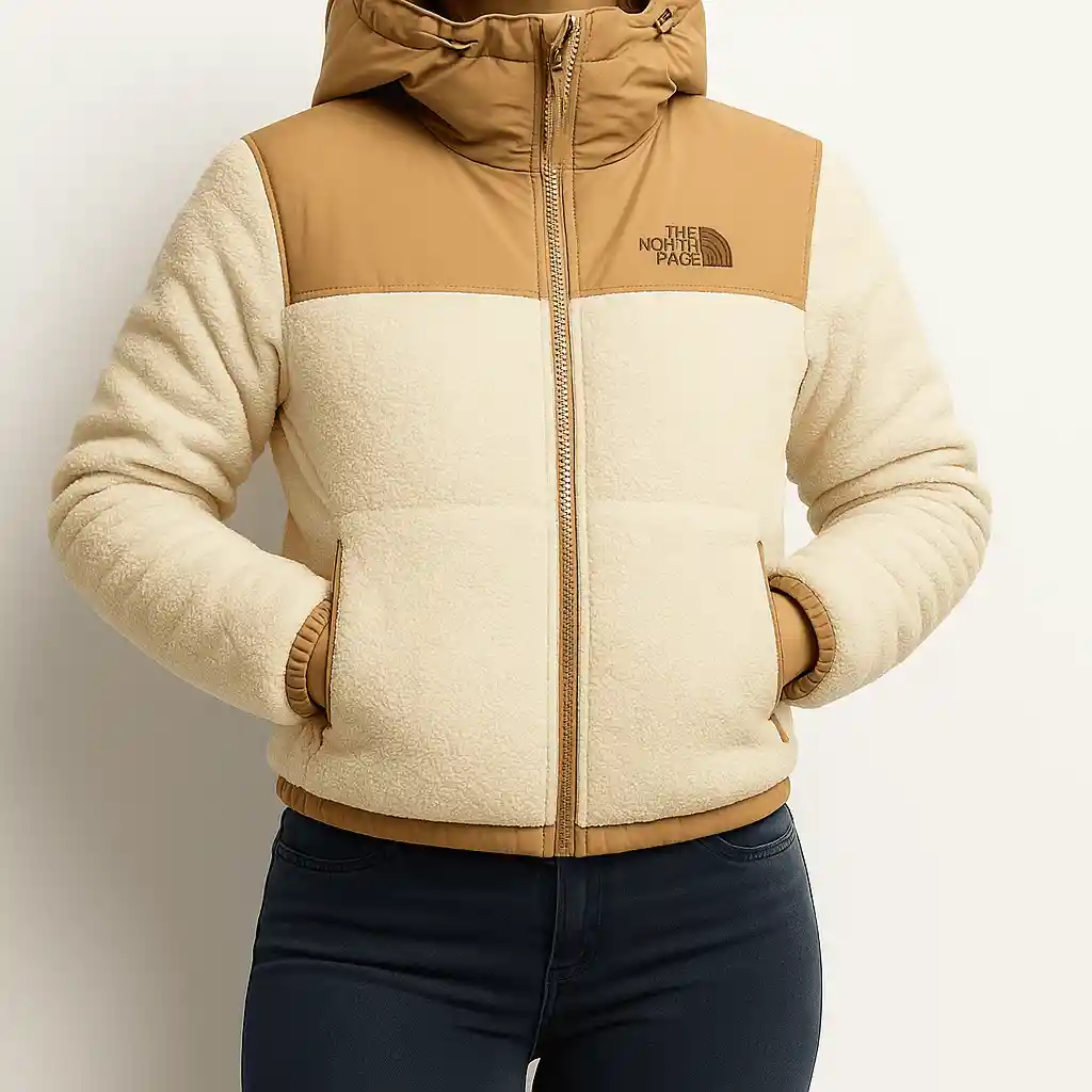 Chaqueta Teddy North Beige - Talla L