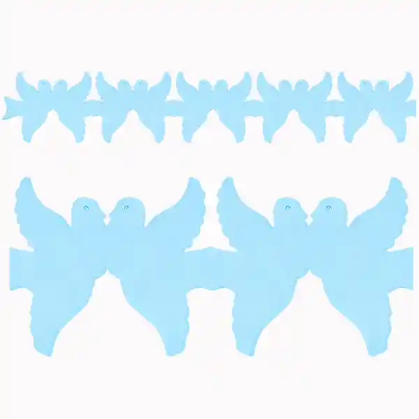 Guirnalda Paloma Celeste 2mt