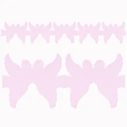 Guirnalda Paloma Rosado 2mt