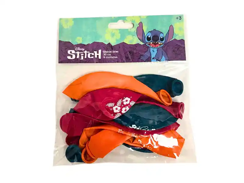 Globo Impreso Stitch 9 Unidades