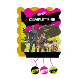 Piñata Plana On Fire