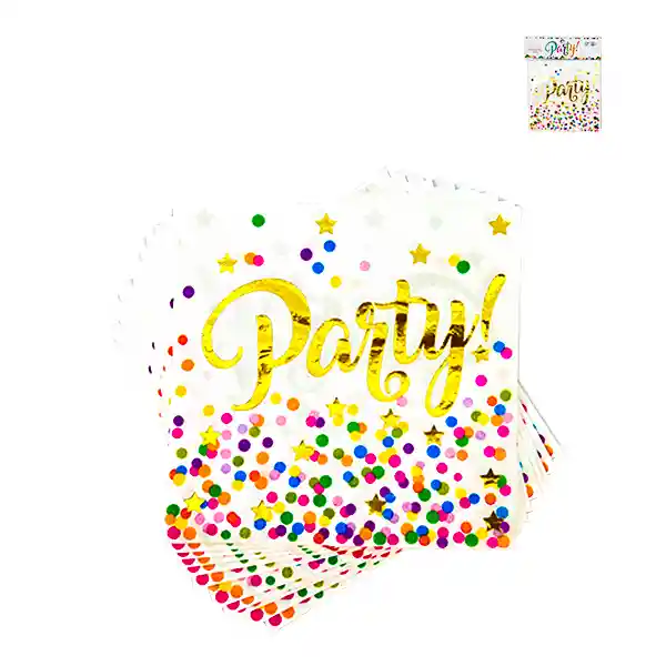 Servilleta Golden Party 12 Unidades