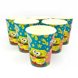 Vaso Bob Esponja 6 Unidades