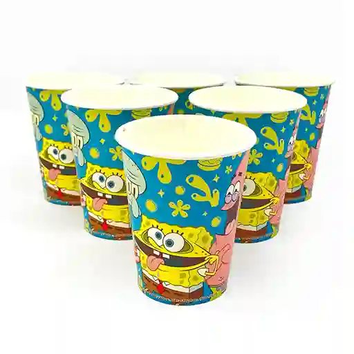 Vaso Bob Esponja 6 Unidades