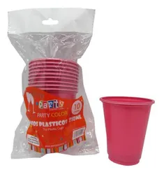Vaso 7oz Fucsia X10 P.color