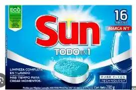 Pastillas Para Maquinas Lavavajillas Todo En Uno Sun 20un