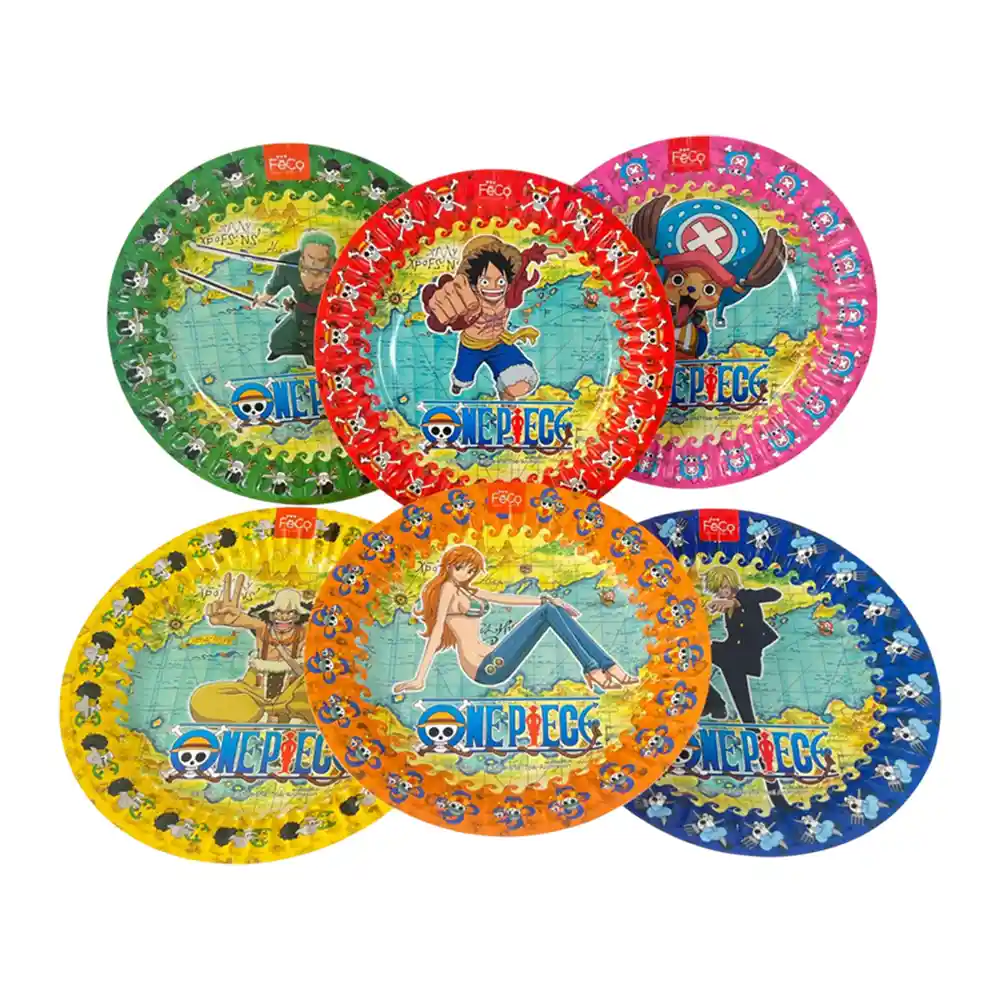 Plato One Piece 6 Unidades