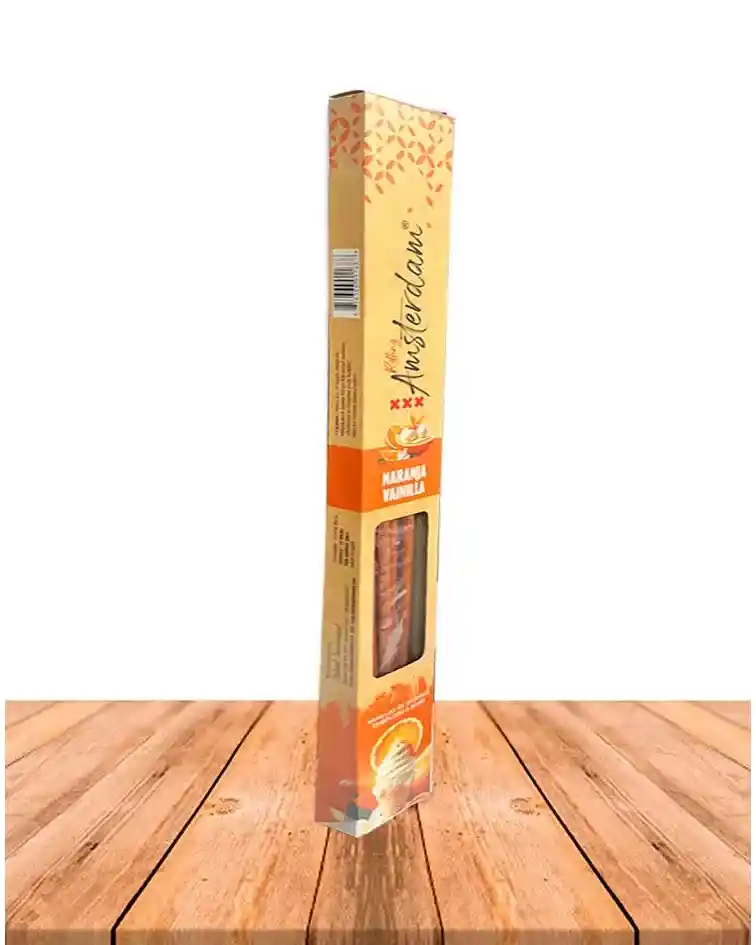 Incienso Jardin Orange Vanilla Rolling Amsterdam 41cm 2horas