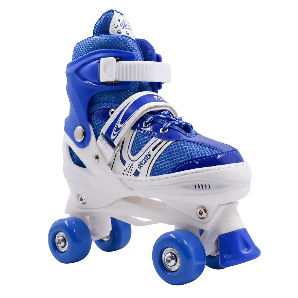 Patines Quad Infantiles Power Blue Talla 35-38