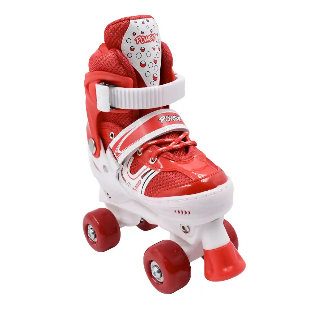Patines Quad Infantiles Power Red Talla 35-38