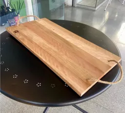 Tabla Rustica De Picoteo Madera De Roble, 60x30 Cms App