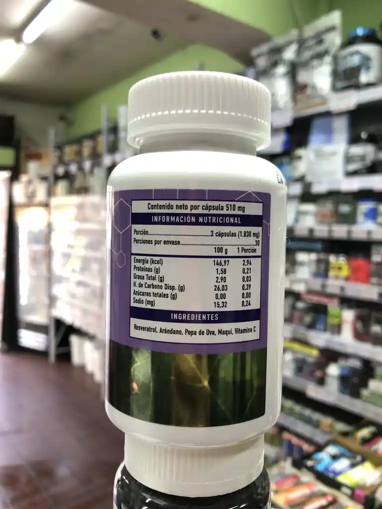 Resveratrol Mix 500mg 90 Caps Aura Vitalis