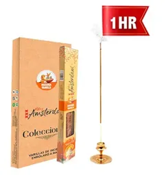 Incienso Pequeño Rolling Amsterdam 20 Cm Naranja Vainilla 1 Hora