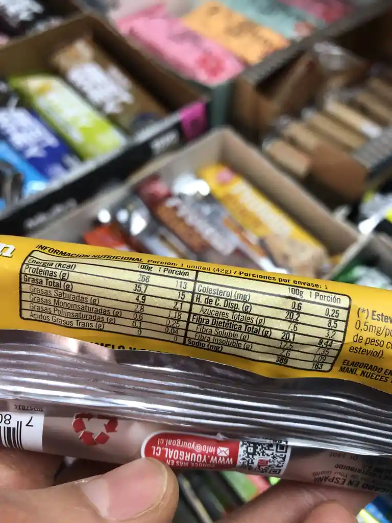 Barras Protein Snack Your Goal Banana Chips Caramel