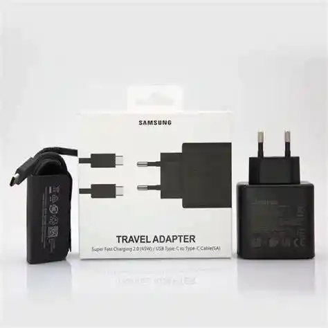 Cargador 45w Samsung Certificado Carga Rápida