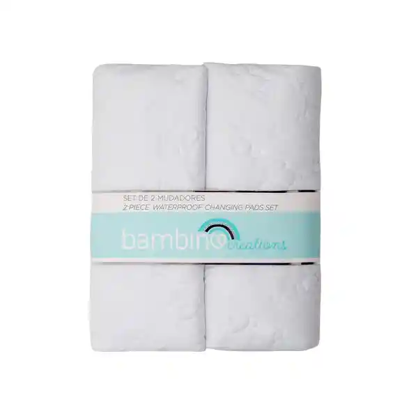 Set 2 Mudadores Lisos Blancos- Bambino