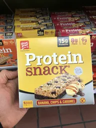Caja 5 Barras Protein Snack Your Goal Banana Chips Caramel