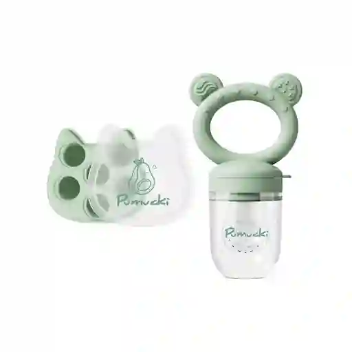 Chupete Para Bocadillo De Silicona Verde