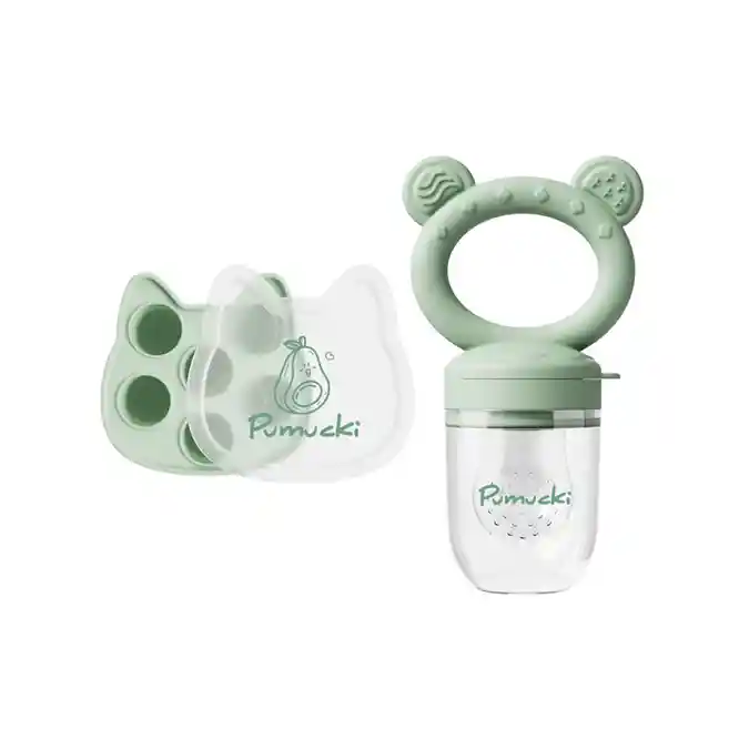 Chupete Para Bocadillo De Silicona Verde